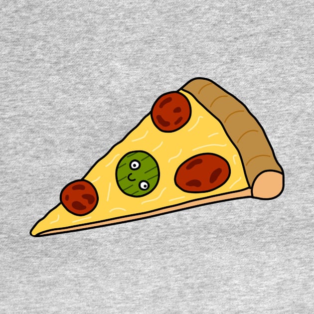 funny piece of pizza by kexa